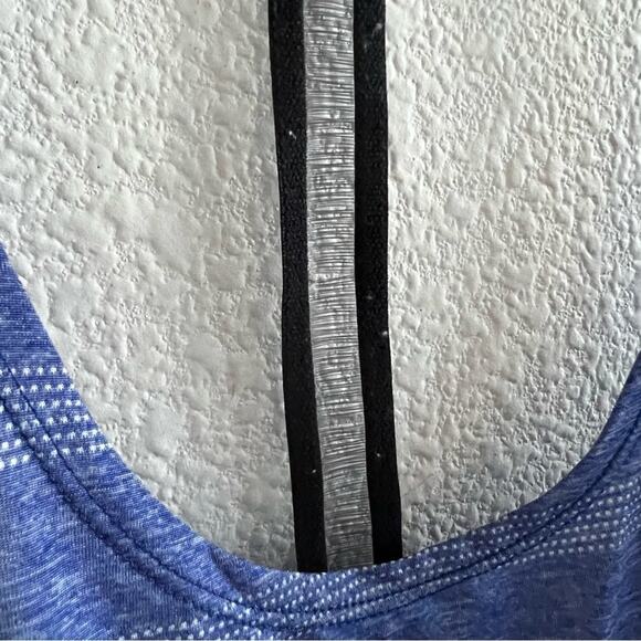 Nike Elastika Elevate Logo T-Back Tank Blue Stripe Lightweight Medium - Picture 8 of 11